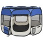vidaXL Parque de perros plegable y bolsa de transporte azul 90x90x58cm vidaXL Parque de perros plegable y bolsa de transporte azul 90x90x58cm