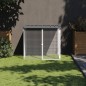 vidaXL Jaula gallinas y toldo acero galvanizado antracita 103x98x90 cm vidaXL Jaula gallinas y toldo acero galvanizado antracita 103x98x90 cm