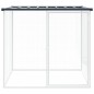 vidaXL Jaula gallinas y toldo acero galvanizado antracita 103x98x90 cm vidaXL Jaula gallinas y toldo acero galvanizado antracita 103x98x90 cm