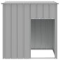 vidaXL Caseta perros tejado acero galvanizado gris claro 110x103x109cm vidaXL Caseta perros tejado acero galvanizado gris claro 110x103x109cm