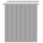 vidaXL Caseta perros tejado acero galvanizado gris claro 110x103x109cm vidaXL Caseta perros tejado acero galvanizado gris claro 110x103x109cm