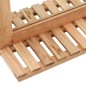 vidaXL Espejo de cuarto de baño madera maciza de nogal 60x12x62 cm vidaXL Espejo de cuarto de baño madera maciza de nogal 60x12x62 cm