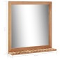 vidaXL Espejo de cuarto de baño madera maciza de nogal 60x12x62 cm vidaXL Espejo de cuarto de baño madera maciza de nogal 60x12x62 cm