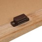 vidaXL Mueble de lavabo con espejo de madera maciza de nogal vidaXL Mueble de lavabo con espejo de madera maciza de nogal