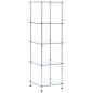 vidaXL Estantería 3 niveles cristal templado transparente 40x40x67 cm vidaXL Estantería 3 niveles cristal templado transparente 40x40x67 cm