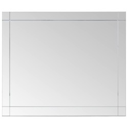 vidaXL Espejo de pared vidrio 80x60 cm