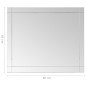 vidaXL Espejo de pared vidrio 80x60 cm vidaXL Espejo de pared vidrio 80x60 cm