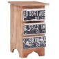 vidaXL Mesita de noche de madera maciza reciclada 30x30x51 cm vidaXL Mesita de noche de madera maciza reciclada 30x30x51 cm