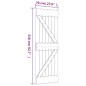 vidaXL Puerta corredera con herrajes madera maciza de pino 70x210 cm vidaXL Puerta corredera con herrajes madera maciza de pino 70x210 cm