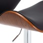 vidaXL Taburete de cocina cuero sintético negro vidaXL Taburete de cocina cuero sintético negro