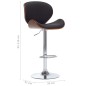 vidaXL Taburete de cocina cuero sintético negro vidaXL Taburete de cocina cuero sintético negro