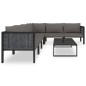 vidaXL Mueblesde jardín 7 pzas y cojines ratán sintético antracita vidaXL Mueblesde jardín 7 pzas y cojines ratán sintético antracita