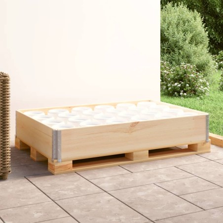 vidaXL Collar de caja de pallet madera maciza de pino 80x120 cm