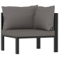 vidaXL Mueblesde jardín 7 pzas y cojines ratán sintético antracita vidaXL Mueblesde jardín 7 pzas y cojines ratán sintético antracita