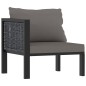 vidaXL Mueblesde jardín 7 pzas y cojines ratán sintético antracita vidaXL Mueblesde jardín 7 pzas y cojines ratán sintético antracita