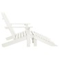 vidaXL Otomana Adirondack de jardín 2 plazas madera de abeto blanco vidaXL Otomana Adirondack de jardín 2 plazas madera de abeto blanco