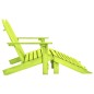 vidaXL Otomana Adirondack de jardín 2 plazas madera de abeto verde vidaXL Otomana Adirondack de jardín 2 plazas madera de abeto verde