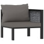 vidaXL Mueblesde jardín 7 pzas y cojines ratán sintético antracita vidaXL Mueblesde jardín 7 pzas y cojines ratán sintético antracita
