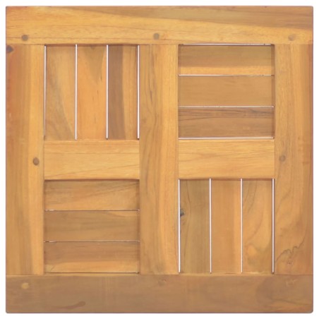 vidaXL Tablero de mesa cuadrado madera maciza de teca 40x40x2,5 cm