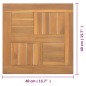 vidaXL Tablero de mesa cuadrado madera maciza de teca 40x40x2,5 cm vidaXL Tablero de mesa cuadrado madera maciza de teca 40x40x2,5 cm