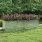 vidaXL Arriate de acero galvanizado plateado 320x80x77 cm vidaXL Arriate de acero galvanizado plateado 320x80x77 cm