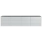 vidaXL Arriate de acero galvanizado plateado 320x80x77 cm vidaXL Arriate de acero galvanizado plateado 320x80x77 cm