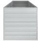 vidaXL Arriate de acero galvanizado plateado 320x80x77 cm vidaXL Arriate de acero galvanizado plateado 320x80x77 cm