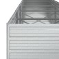 vidaXL Arriate de acero galvanizado plateado 320x80x77 cm vidaXL Arriate de acero galvanizado plateado 320x80x77 cm