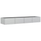 vidaXL Arriate de acero galvanizado plateado 320x80x45 cm vidaXL Arriate de acero galvanizado plateado 320x80x45 cm