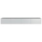 vidaXL Arriate de acero galvanizado plateado 320x80x45 cm vidaXL Arriate de acero galvanizado plateado 320x80x45 cm