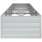 vidaXL Arriate de acero galvanizado plateado 320x80x45 cm vidaXL Arriate de acero galvanizado plateado 320x80x45 cm