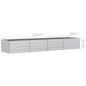 vidaXL Arriate de acero galvanizado plateado 320x80x45 cm vidaXL Arriate de acero galvanizado plateado 320x80x45 cm