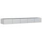 vidaXL Arriate de acero galvanizado plateado 400x80x45 cm