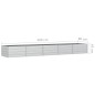vidaXL Arriate de acero galvanizado plateado 400x80x45 cm