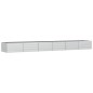 vidaXL Arriate de acero galvanizado plateado 480x80x45 cm vidaXL Arriate de acero galvanizado plateado 480x80x45 cm