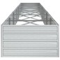 vidaXL Arriate de acero galvanizado plateado 480x80x45 cm vidaXL Arriate de acero galvanizado plateado 480x80x45 cm