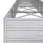 vidaXL Arriate de acero galvanizado plateado 480x80x45 cm vidaXL Arriate de acero galvanizado plateado 480x80x45 cm