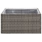 vidaXL Jardinera ratán sintético gris 80x80x40 cm vidaXL Jardinera ratán sintético gris 80x80x40 cm