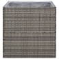 vidaXL Jardinera ratán sintético gris 80x80x80 cm vidaXL Jardinera ratán sintético gris 80x80x80 cm