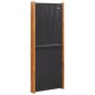 vidaXL Biombo divisor de 4 paneles negro 280x180 cm vidaXL Biombo divisor de 4 paneles negro 280x180 cm