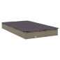 vidaXL Tumbona 2 personas ratán sintético con cojines gris vidaXL Tumbona 2 personas ratán sintético con cojines gris