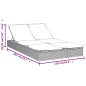 vidaXL Tumbona 2 personas ratán sintético con cojines gris vidaXL Tumbona 2 personas ratán sintético con cojines gris