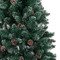 vidaXL Árbol de Navidad delgado madera auténtica y piñas PVC 210 cm vidaXL Árbol de Navidad delgado madera auténtica y piñas PVC 210 cm