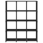 vidaXL Estantería de 12 cubos de tela negra 103x30x141 cm vidaXL Estantería de 12 cubos de tela negra 103x30x141 cm