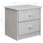 vidaXL Mesita de noche de madera maciza de pino 43x34x40 cm vidaXL Mesita de noche de madera maciza de pino 43x34x40 cm