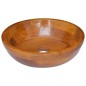 vidaXL Lavabo de madera maciza de teca Φ40x10 cm vidaXL Lavabo de madera maciza de teca Φ40x10 cm