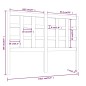 vidaXL Cabecero de cama madera maciza de pino 140,5x4x100 cm