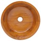 vidaXL Lavabo de madera maciza de teca Φ40x10 cm vidaXL Lavabo de madera maciza de teca Φ40x10 cm