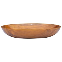 vidaXL Lavabo de madera maciza de teca 60x40x10 cm