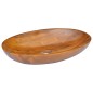 vidaXL Lavabo de madera maciza de teca 60x40x10 cm vidaXL Lavabo de madera maciza de teca 60x40x10 cm